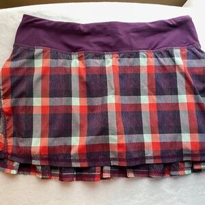 Lululemon Skirt size 6 Purple/Red Multicolor